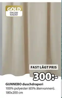 JYSK GUNNEBO duschdraperi erbjuda