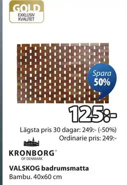 JYSK VALSKOG badrumsmatta erbjuda