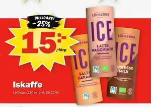 Pekås Iskaffe erbjuda