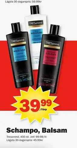 Pekås Schampo, Balsam erbjuda