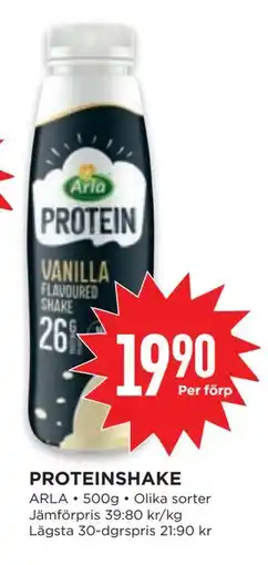 Willys PROTEINSHAKE erbjuda