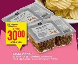 Willys SALTA PINNAR, Medlemspris erbjuda