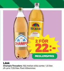 Coop Daglivs Läsk, Medlemspris erbjuda