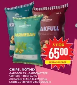 Willys CHIPS, NÖTMIX erbjuda