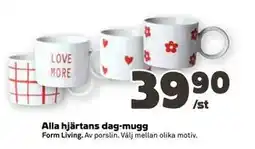 Coop Daglivs Alla hjärtans dag-mugg erbjuda