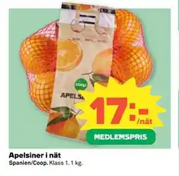 Coop Daglivs Apelsiner i nät, Medlemspris erbjuda
