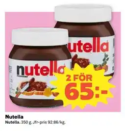 Coop Daglivs Nutella erbjuda