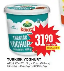 Willys TURKISK YOGHURT erbjuda