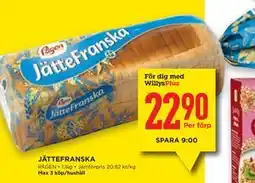 Willys Hemma JÄTTEFRANSKA, Medlemspris erbjuda