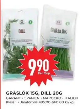 Willys Hemma GRÄSLÖK 15G, DILL 20G erbjuda