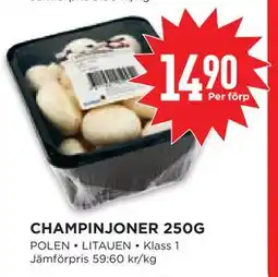 Willys Hemma CHAMPINJONER 250G erbjuda