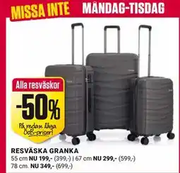 ÖoB RESVÄSKA GRANKA erbjuda