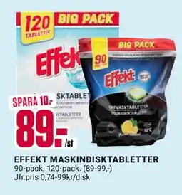 ÖoB EFFEKT MASKINDISKTABLETTER erbjuda