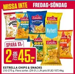 ÖoB ESTRELLA CHIPS & SNACKS erbjuda