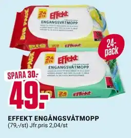 ÖoB EFFEKT ENGÅNGSVÅTMOPP erbjuda