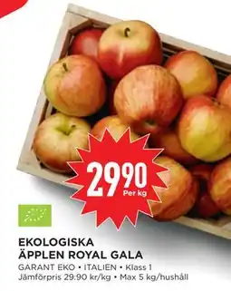 Willys Hemma EKOLOGISKA ÄPPLEN ROYAL GALA erbjuda