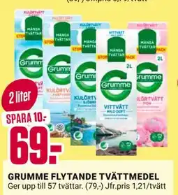 ÖoB GRUMME FLYTANDE TVÄTTMEDEL erbjuda