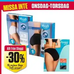 ÖoB Allt från Sloggi erbjuda