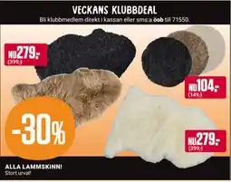 ÖoB Alla lammskinn!, Medlemspris erbjuda