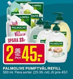 ÖoB PALMOLIVE PUMPTVÅL/REFILL erbjuda