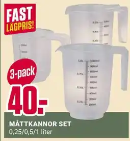 ÖoB MÅTTKANNOR SET erbjuda