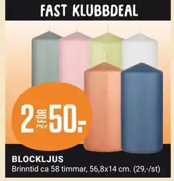 ÖoB BLOCKLJUS, Medlemspris erbjuda