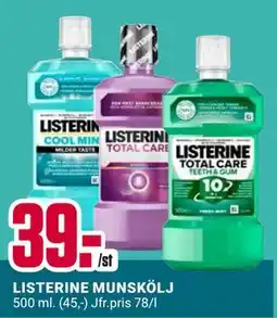 ÖoB LISTERINE MUNSKÖLJ erbjuda
