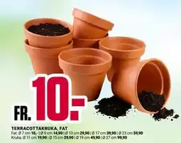 ÖoB TERRACOTTAKRUKA, FAT erbjuda