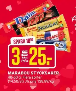 ÖoB MARABOU STYCKSAKER erbjuda