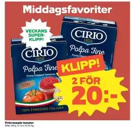 Coop Daglivs Finkrossade tomater erbjuda