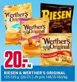 ÖoB RIESEN & WERTHER’S ORIGINAL erbjuda