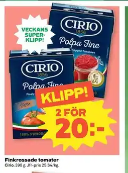 Coop Daglivs Finkrossade tomater erbjuda