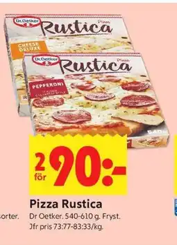 ICA Kvantum Pizza Rustica erbjuda