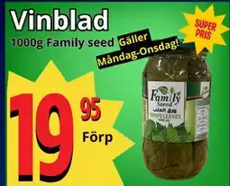 Supergrossen Vinblad erbjuda