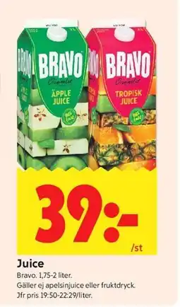 ICA Kvantum Juice erbjuda