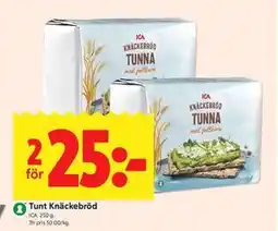 ICA Kvantum Tunt Knäckebröd erbjuda