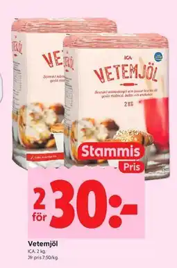 ICA Kvantum Vetemjöl, Medlemspris erbjuda