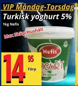 Supergrossen Turkisk yoghurt 5%, Medlemspris erbjuda