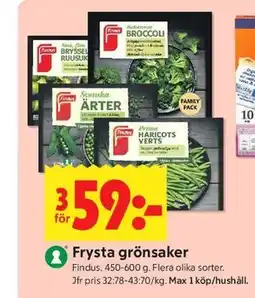 ICA Kvantum Frysta grönsaker erbjuda