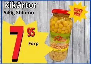 Supergrossen Kikärtor erbjuda