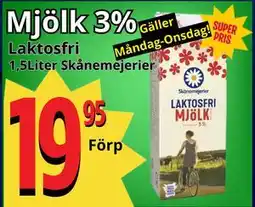 Supergrossen Mjölk 3% erbjuda