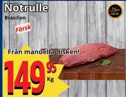 Supergrossen Nötrulle erbjuda