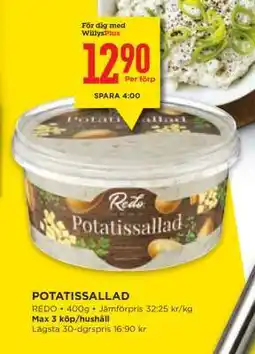 Willys POTATISSALLAD erbjuda