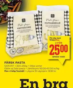 Willys Färsk Pasta erbjuda