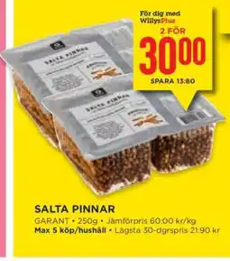 Willys SALTA PINNAR erbjuda