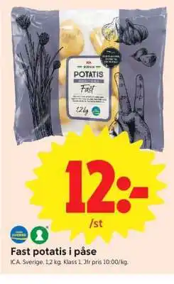 ICA Supermarket FAST POTATIS I PÅSE erbjuda