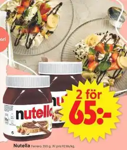 ICA Supermarket Nutella erbjuda