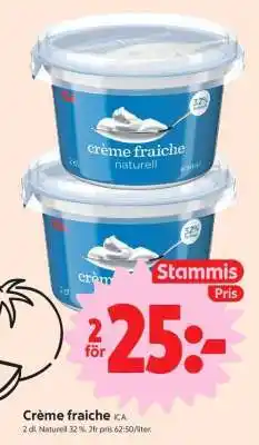 ICA Supermarket CRÈME FRAICHE erbjuda