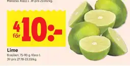 ICA Supermarket Lime erbjuda