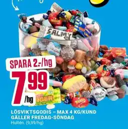 ÖoB Lösviktsgodis erbjuda